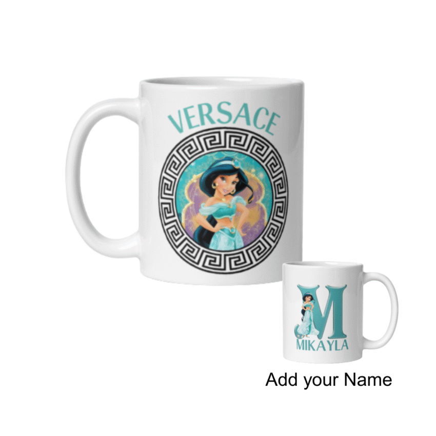Versace Inspired Disney Princess Personalized Mug