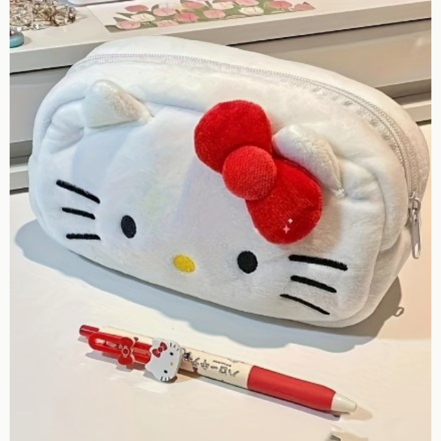 Hello Kitty single compartment pencil case for girls